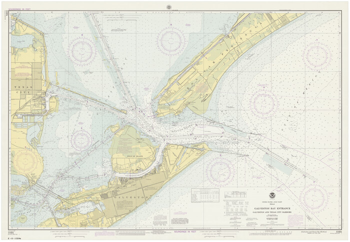 69864, Galveston Bay Entrance - Galveston and Texas City Harbors, General Map Collection
