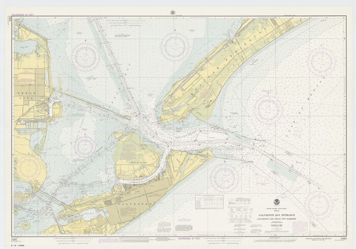 69864, Galveston Bay Entrance - Galveston and Texas City Harbors, General Map Collection