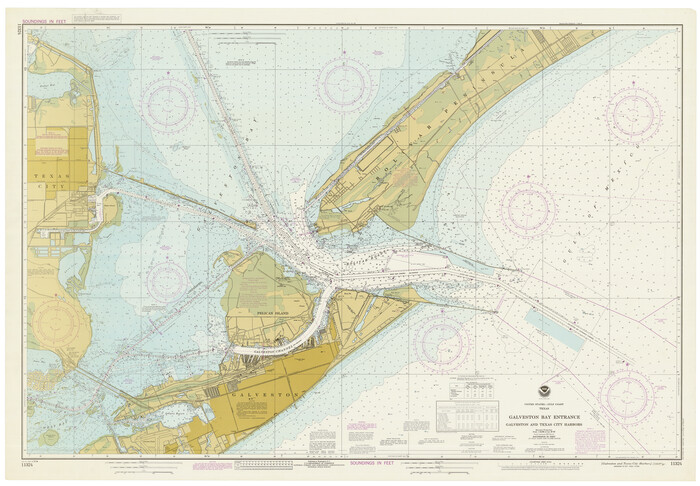 69865, Galveston Bay Entrance - Galveston and Texas City Harbors, General Map Collection