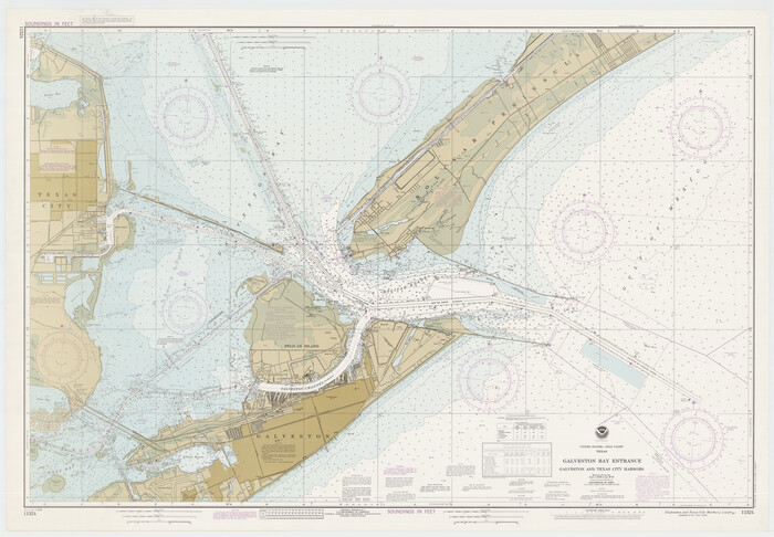 69865, Galveston Bay Entrance - Galveston and Texas City Harbors, General Map Collection