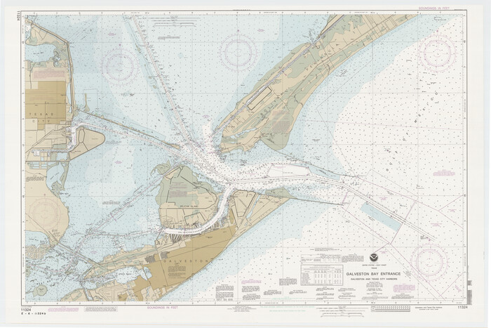 69866, Galveston Bay Entrance - Galveston and Texas City Harbors, General Map Collection
