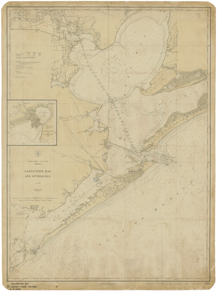 69873, Galveston Bay and Approaches, General Map Collection
