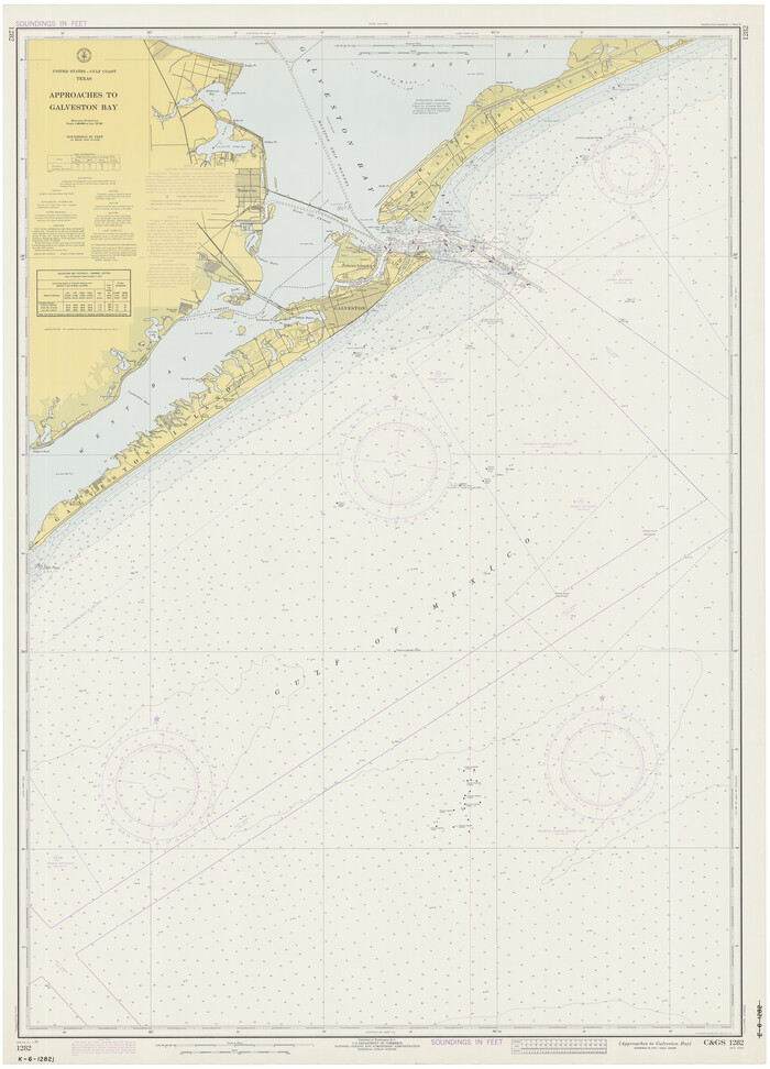 69882, Approaches to Galveston Bay, General Map Collection
