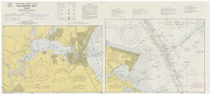 69890, Nautical Chart 152-SC - Galveston Bay, Texas, General Map Collection
