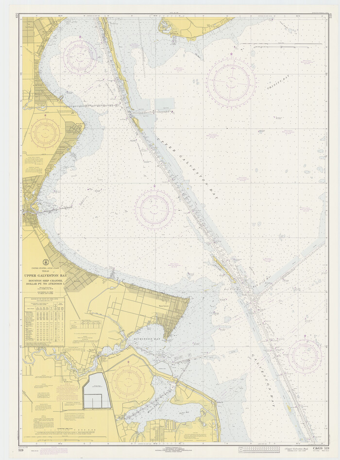 69894, Upper Galveston Bay, Houston Ship Channel, Dollar Pt. to Atkinson I., General Map Collection