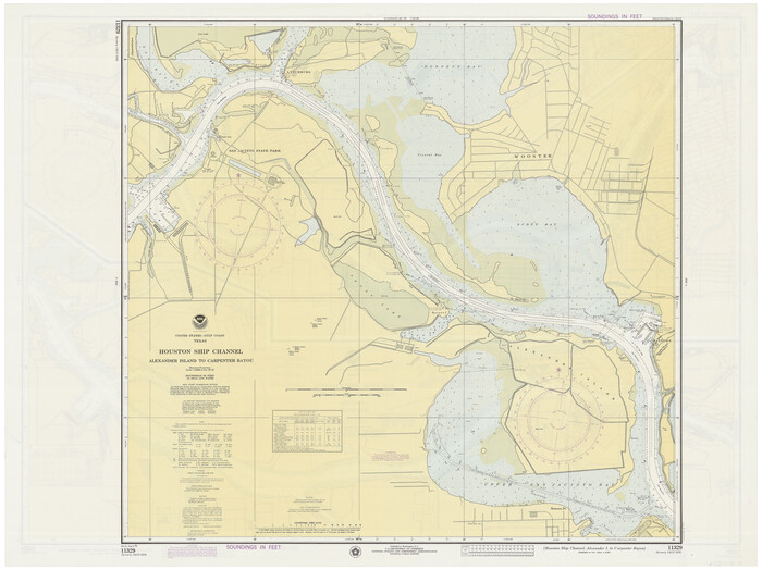 69911, Houston Ship Channel, Alexander Island to Carpenter Bayou, General Map Collection