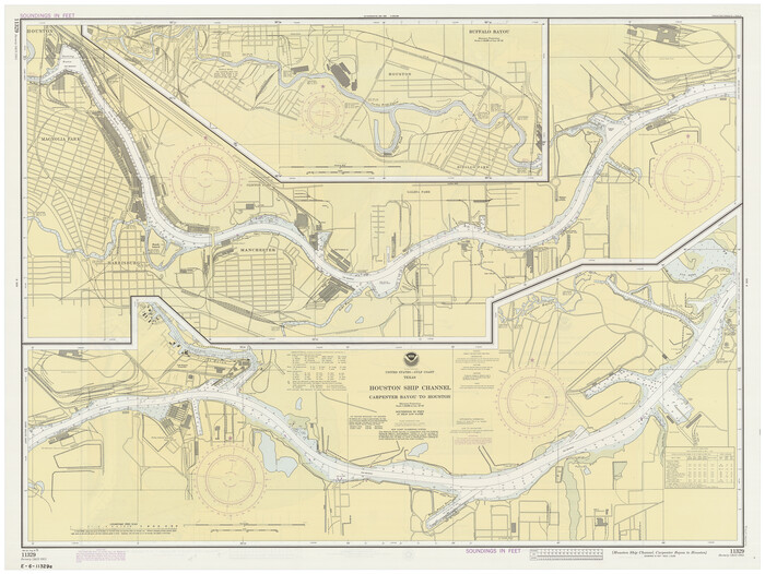 69912, Houston Ship Channel, Alexander Island to Carpenter Bayou, General Map Collection
