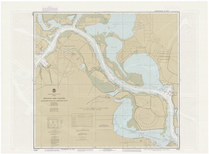 69913, Houston Ship Channel, Alexander Island to Carpenter Bayou, General Map Collection