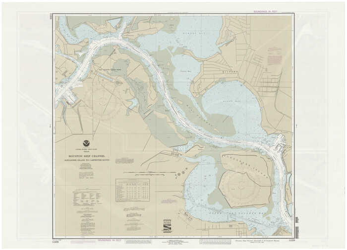 69917, Houston Ship Channel, Alexander Island to Carpenter Bayou, General Map Collection
