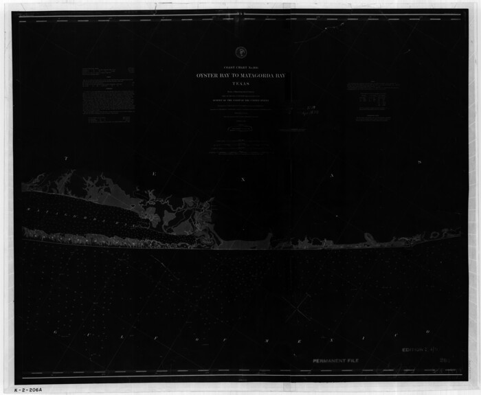 69928, Coast Chart No. 106 - Oyster Bay to Matagorda Bay, Texas, General Map Collection