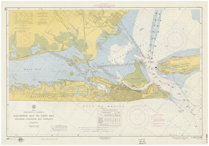 69932, Intracoastal Waterway - Galveston Bay to West Bay including Galveston Bay Entrance, General Map Collection
