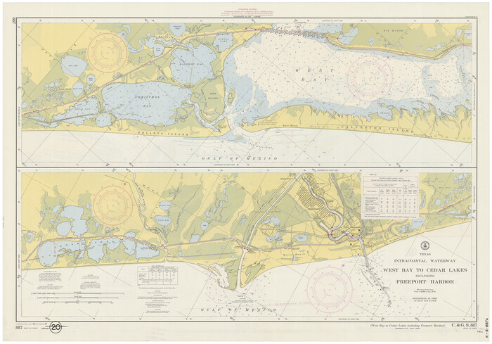 69933, Intracoastal Waterway - Galveston Bay to West Bay including Galveston Bay Entrance, General Map Collection
