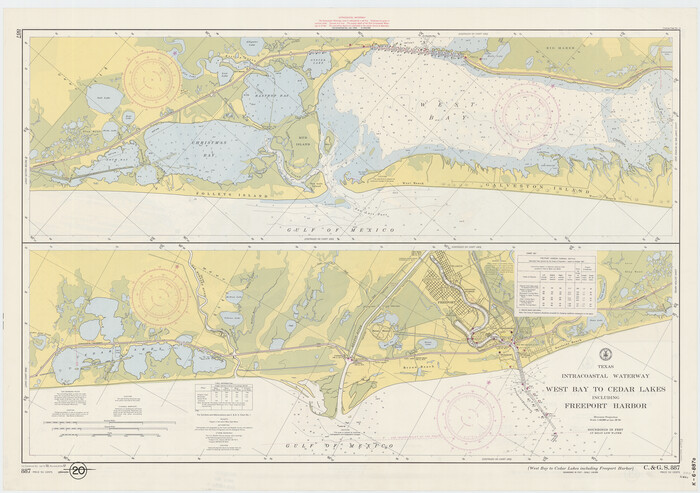 69933, Intracoastal Waterway - Galveston Bay to West Bay including Galveston Bay Entrance, General Map Collection