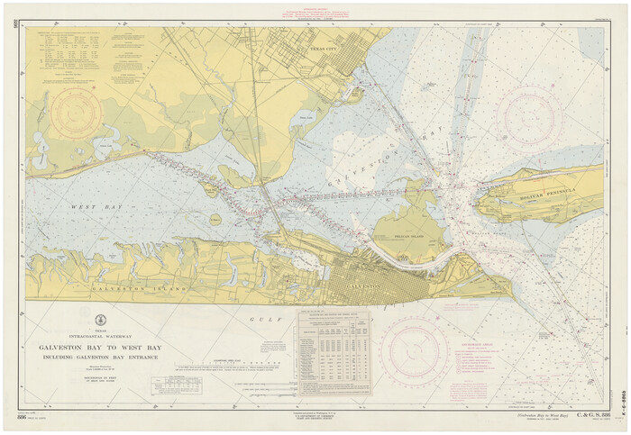 69934, Intracoastal Waterway - Galveston Bay to West Bay including Galveston Bay Entrance, General Map Collection
