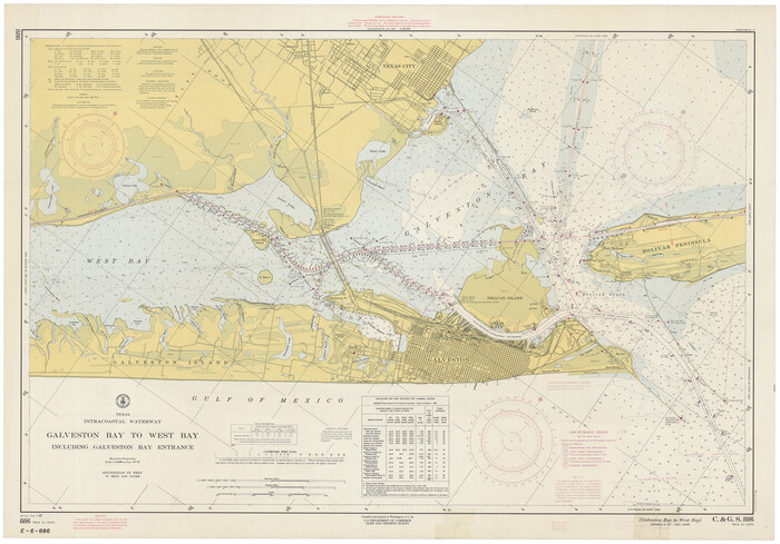 69936, Intracoastal Waterway - Galveston Bay to West Bay including Galveston Bay Entrance, General Map Collection
