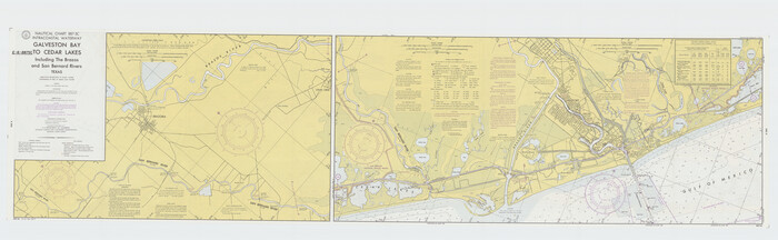 69939, Nautical Chart 887-SC Intracoastal Waterway - Galveston Bay to Cedar Lakes including the Brazos and San Bernard Rivers, Texas, General Map Collection