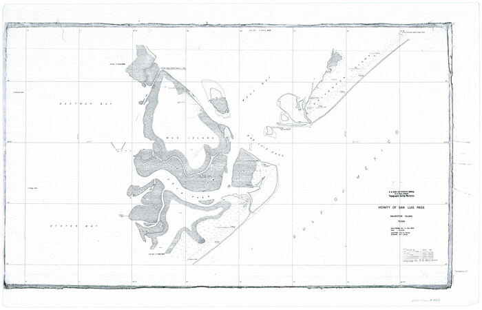 69942, Vicinity of San Luis Pass, Galveston Island, Texas, General Map Collection
