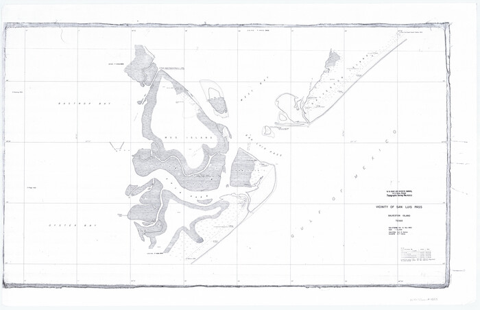 69942, Vicinity of San Luis Pass, Galveston Island, Texas, General Map Collection