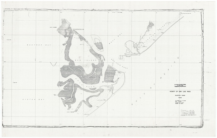 69943, Vicinity of San Luis Pass, Galveston Island, Texas, General Map Collection