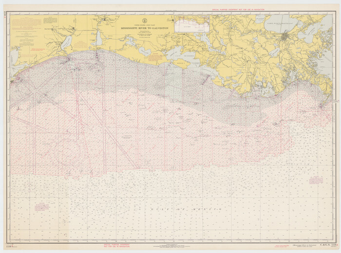 69945, Mississippi River to Galveston , General Map Collection