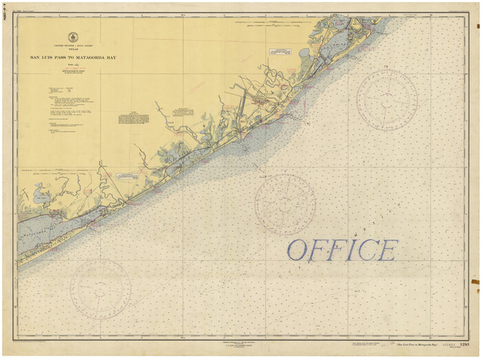 69961, San Luis Pass to Matagorda Bay, General Map Collection
