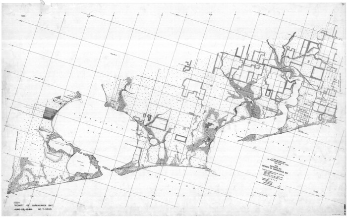 69989, Texas, Matagorda Bay, Vicinity of Carancahua Bay, General Map Collection