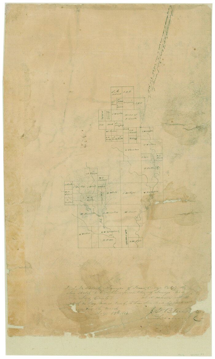 7, [Surveys along Trinity River], General Map Collection
