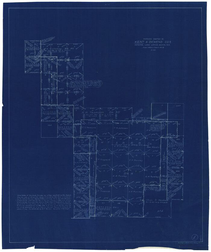 70007, Kent County Working Sketch 1, General Map Collection
