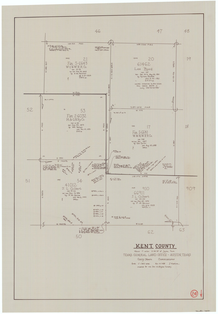 70031, Kent County Working Sketch 24, General Map Collection