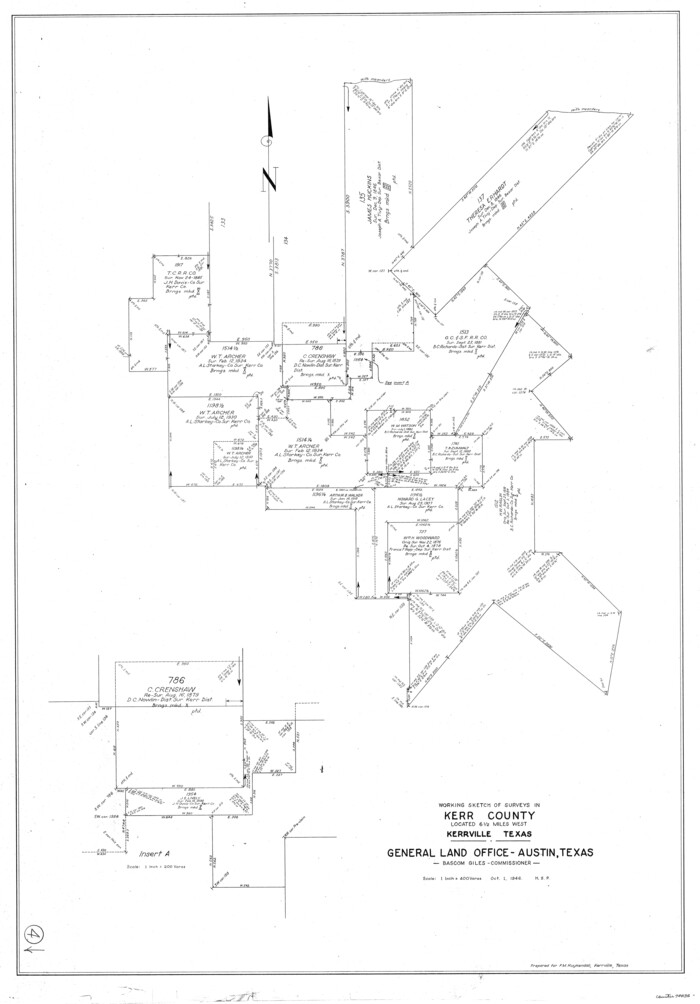 70035, Kerr County Working Sketch 4, General Map Collection