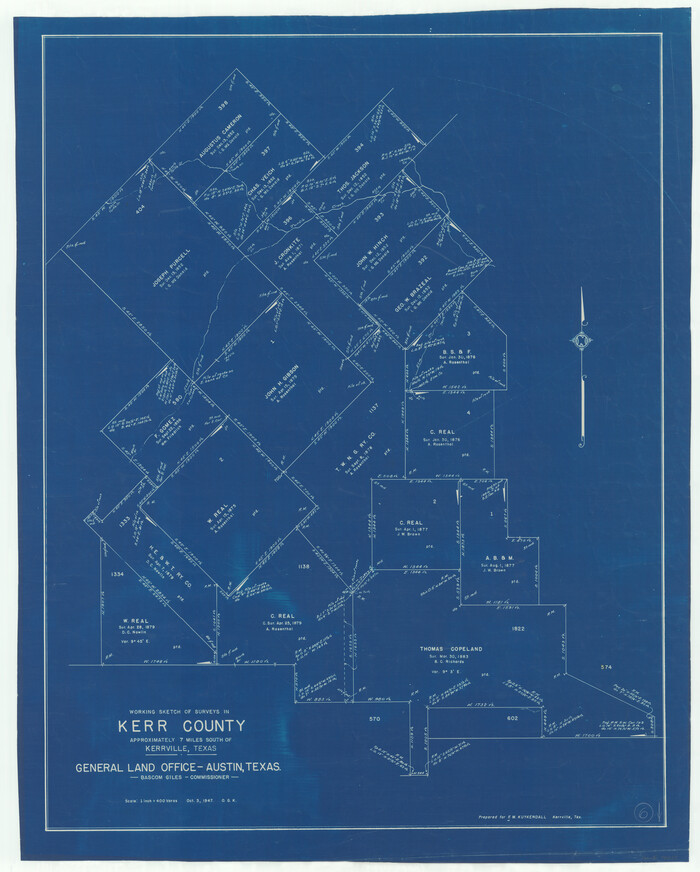 70037, Kerr County Working Sketch 6, General Map Collection