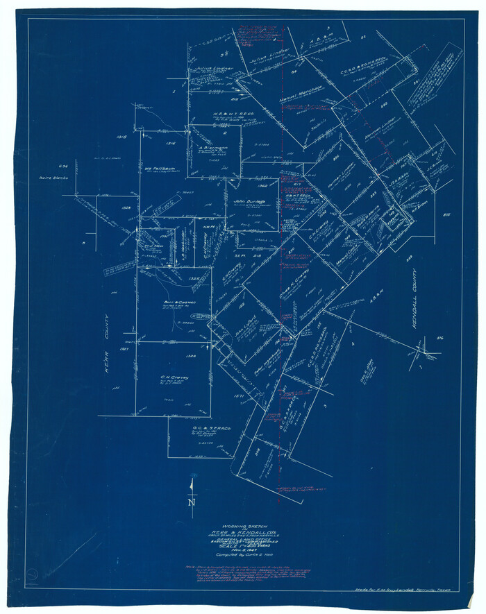 70038, Kerr County Working Sketch 7, General Map Collection