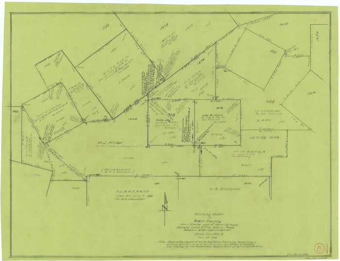 70039, Kerr County Working Sketch 8, General Map Collection