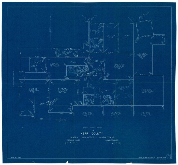 70043, Kerr County Working Sketch 12, General Map Collection