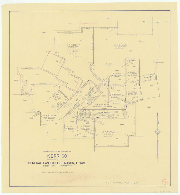70045, Kerr County Working Sketch 14, General Map Collection