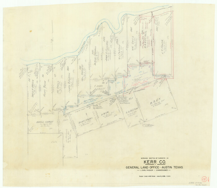 70049, Kerr County Working Sketch 18, General Map Collection
