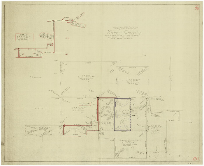70054, Kerr County Working Sketch 23, General Map Collection