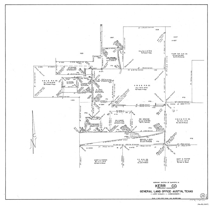 70057, Kerr County Working Sketch 26, General Map Collection