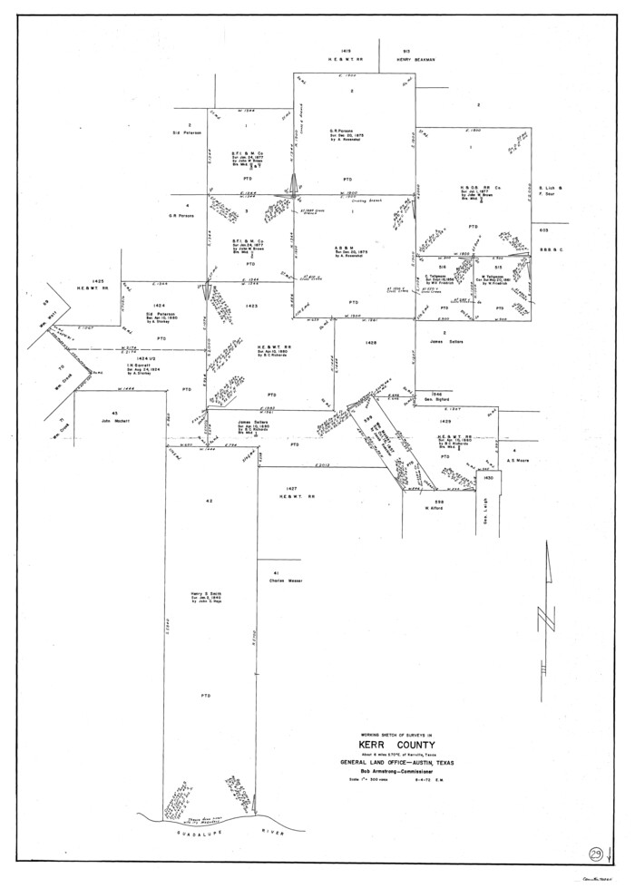 70060, Kerr County Working Sketch 29, General Map Collection