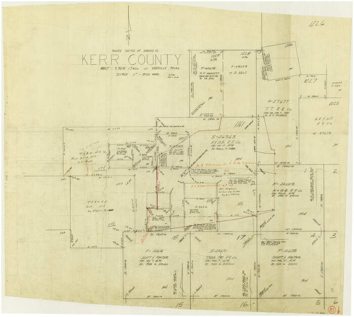 70064, Kerr County Working Sketch 33, General Map Collection