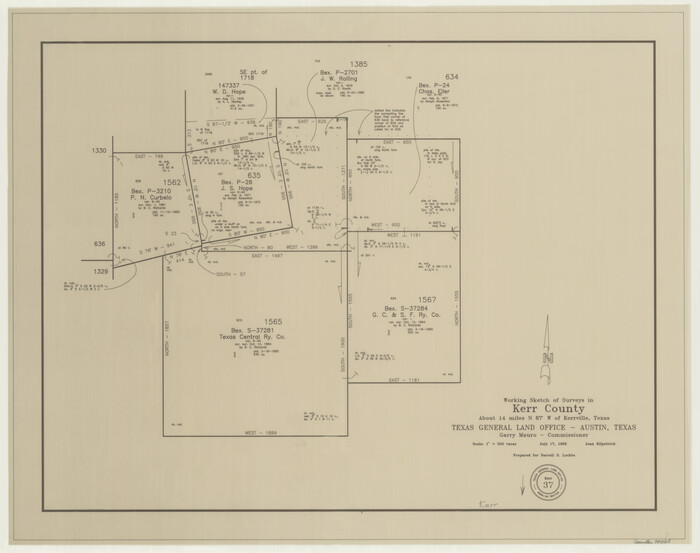 70068, Kerr County Working Sketch 37, General Map Collection