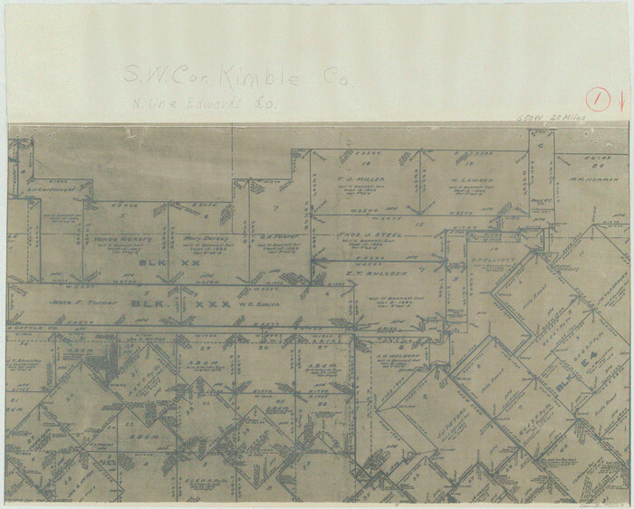 70069, Kimble County Working Sketch 1, General Map Collection