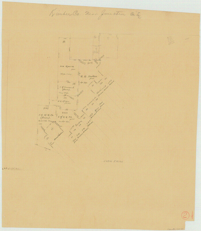 70070, Kimble County Working Sketch 2, General Map Collection
