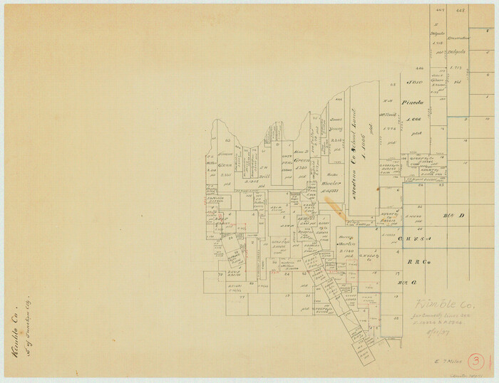 70071, Kimble County Working Sketch 3, General Map Collection