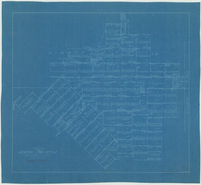70074, Kimble County Working Sketch 6, General Map Collection