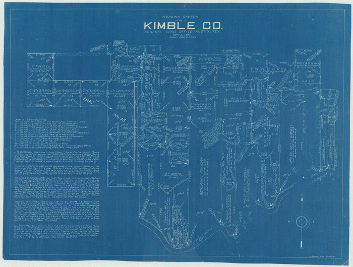 70079, Kimble County Working Sketch 11, General Map Collection