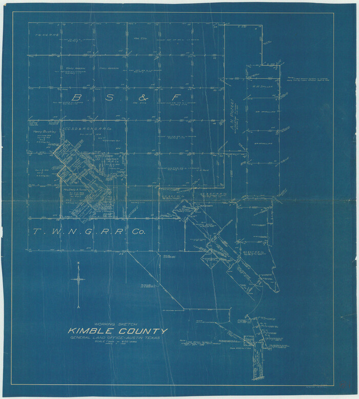 70087, Kimble County Working Sketch 19, General Map Collection