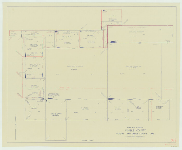 70124, Kimble County Working Sketch 56, General Map Collection