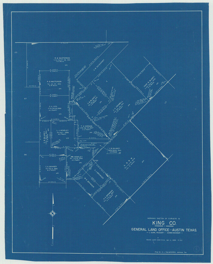 70172, King County Working Sketch 8, General Map Collection