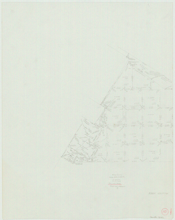 70192, Kinney County Working Sketch 10, General Map Collection